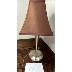 Vintage Cosmic Mid Century Modern Table Lamp Metallic Base